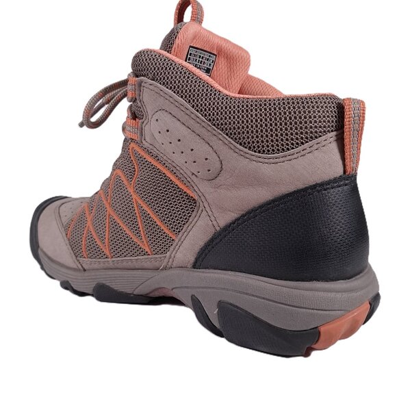 Keen Verdi II Mid Hiking Boots Women 8.5 Leather Tan Orange Outdoor 1009555 - Picture 4 of 15